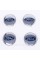 Caps plugs for alloy wheels Ford Ford 60 mm Chrome