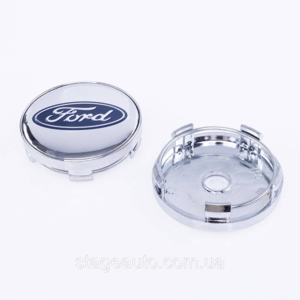 Caps plugs for alloy wheels Ford Ford 60 mm Chrome
