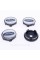 Caps plugs for alloy wheels Ford Ford 60 mm Chrome