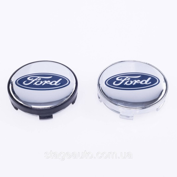Caps plugs for alloy wheels Ford Ford 60 mm Chrome