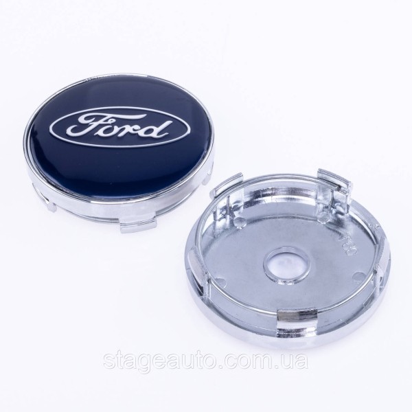 Ковпачки заглушки на литі диски Ford Форд 60 мм Сині