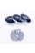 Caps plugs for alloy wheels Ford Ford 60 mm Blue