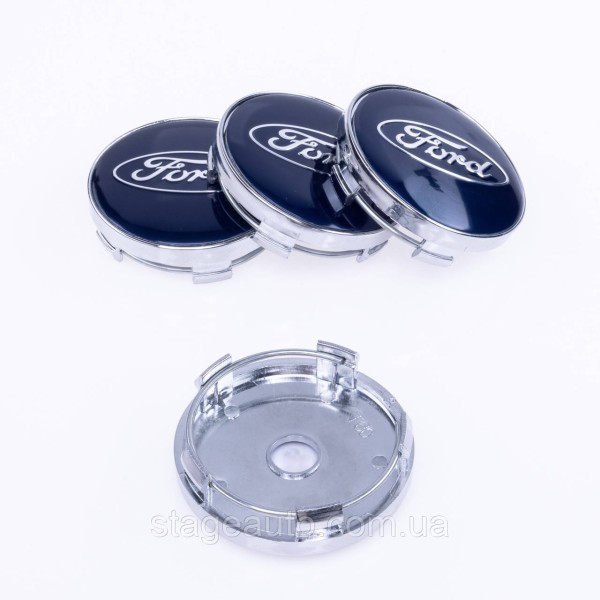 Caps plugs for alloy wheels Ford Ford 60 mm Blue
