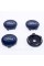 Caps plugs for alloy wheels Ford Ford 60 mm Blue
