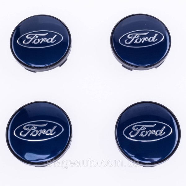 Caps plugs for alloy wheels Ford Ford 60 mm Blue