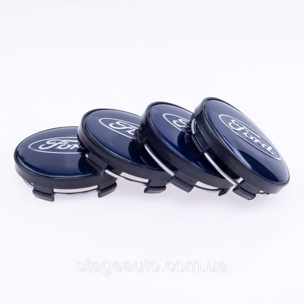 Caps plugs for alloy wheels Ford Ford 60 mm Blue