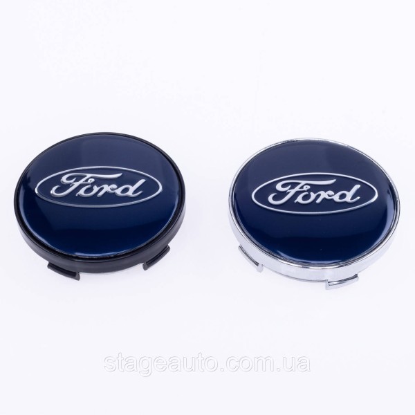 Caps plugs for alloy wheels Ford Ford 60 mm Blue