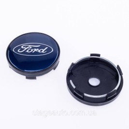 Ковпачки заглушки на литі диски Ford Форд 60 мм Сині