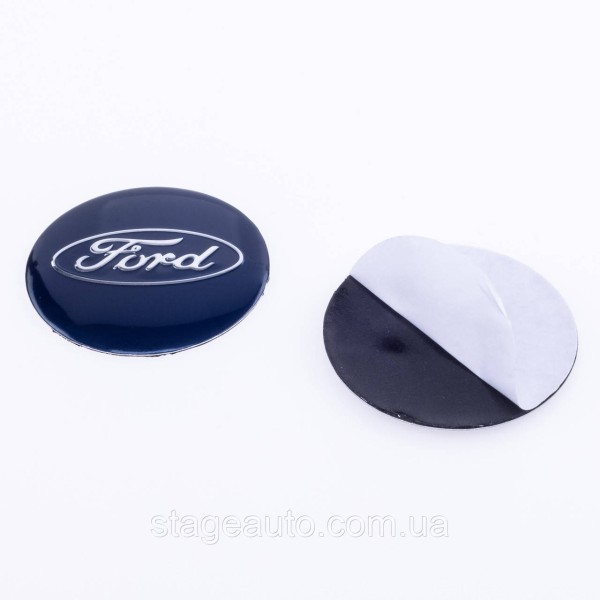 Stickers for caps plugs in Ford disks Ford 56 mm Blue 4 pcs