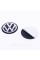 VW Volkswagen Wheel Caps Stickers 56mm Black 4 pcs