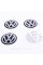 Stickers for caps plugs in disks VW Volkswagen Volkswagen 65 mm Black 4 pcs