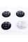Stickers for caps plugs in BMW disks 65 mm Black 4 pcs Full black