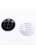 Stickers for caps plugs in BMW disks 65 mm Black 4 pcs Full black