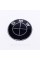 Stickers for caps plugs in BMW disks 65 mm Black 4 pcs Full black