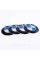 Stickers for caps plugs in BMW disks 65 mm White blue 4 pcs