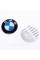 Stickers for caps plugs in BMW disks 65 mm White blue 4 pcs