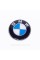 Rear emblem on the trunk BMW E46 Station wagon BMW 65 mm White blue 1 pc