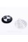 Stickers for caps plugs in BMW disks 65 mm Black white 4 pcs