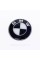 Stickers for caps plugs in BMW disks 65 mm Black white 4 pcs