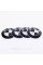Stickers for caps plugs in BMW disks 56 mm Black white 4 pcs