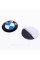 Stickers for caps plugs in BMW disks 56 mm White blue 4 pcs