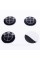 Stickers for caps plugs in BMW disks 56 mm Black 4 pcs Full black