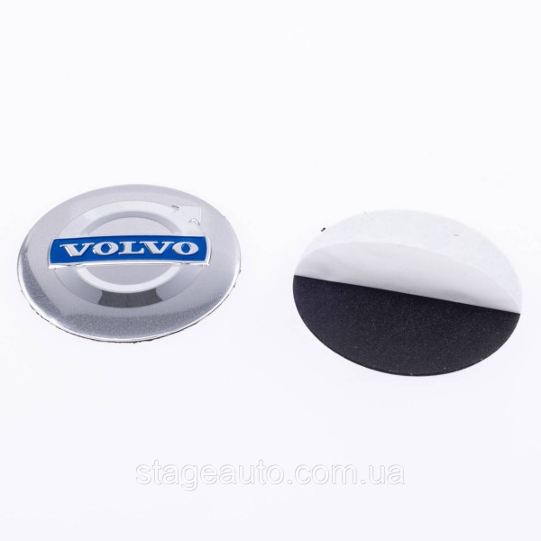 Наклеювання на ковпачки заглушки в диски Volvo Вольво 56 мм Сірі 4 шт