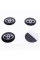 Stickers for caps plugs in Toyota disks 56 mm Black 4 pcs
