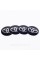 Stickers for caps plugs in Toyota disks 56 mm Black 4 pcs