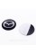 Наклейки на колпачки заглушки в диски Mazda Мазда 56 мм Черные 4 шт