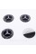 Stickers for caps plugs in disks Mercedes Benz Mercedes 56 mm Black 4 pcs