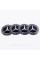 Stickers for caps plugs in disks Mercedes Benz Mercedes 56 mm Black 4 pcs