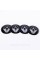 Stickers for caps plugs in disks Renault Renault 56 mm Black 4 pcs