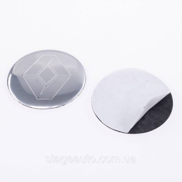 Stickers for caps plugs in disks Renault Renault 56 mm Gray 4 pcs