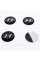 Stickers for caps plugs in Hyundai disks 56 mm Black 4 pcs