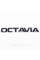Шильдик на багажник, напис на багажник Октавія OCTAVIA Skoda Чорний глянець