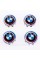 Caps plugs for alloy wheels Anniversary 50 years of BMW BMW Motorsport Tricolor 56 mm