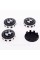 Caps plugs for alloy wheels Anniversary 50 years of BMW BMW Motorsport inscription around the circle Black and white 56 mm