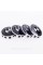 Caps plugs for alloy wheels Anniversary 50 years of BMW BMW Motorsport inscription around the circle Black and white 56 mm