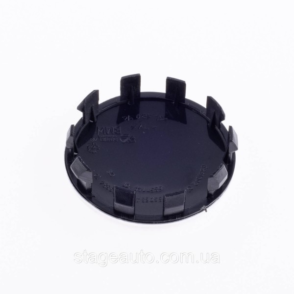 Caps plugs for alloy wheels Anniversary 50 years of BMW BMW Motorsport inscription around the circle Black and white 56 mm