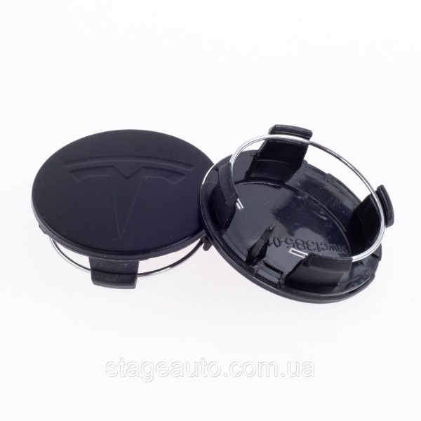 Caps plugs for alloy wheels TESLA Tesla 58 mm Black matt 6005879-00-A, TLB0011 set