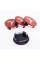 Caps plugs for alloy wheels TESLA Tesla 58 mm Red 6005879-00-A, TLB0011 set