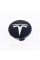 Cap plug for alloy wheels TESLA Tesla 58 mm Black white 6005879-00-A, TLB0011