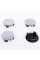 Caps plugs for alloy wheels TESLA Tesla 58 mm Chrome 6005879-00-A, TLB0011 set
