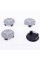 Caps plugs for alloy wheels TESLA Tesla 58 mm Silver 6005879-00-A, TLB0011 set