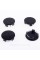 Caps plugs for alloy wheels TESLA Tesla 58 mm Black 6005879-00-A, TLB0011 set