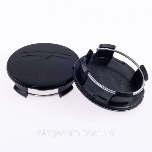 Caps plugs for alloy wheels TESLA Tesla 58 mm Black 6005879-00-A, TLB0011 set