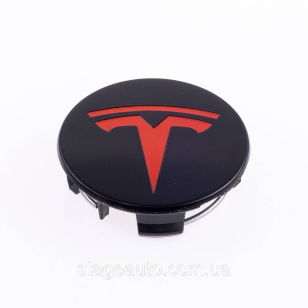 Caps plugs for alloy wheels TESLA Tesla 58 mm Black 6005879-00-A, TLB0011 set