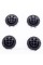 Caps plugs for alloy wheels Anniversary 50 years of BMW BMW Motorsport inscription around the circle Black 68 mm