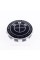 Caps plugs for alloy wheels Anniversary 50 years of BMW BMW Motorsport inscription around the circle Black 68 mm